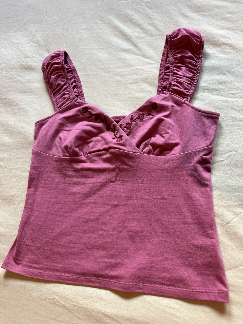 wild fable Mauve Ruched Bust Tank Top